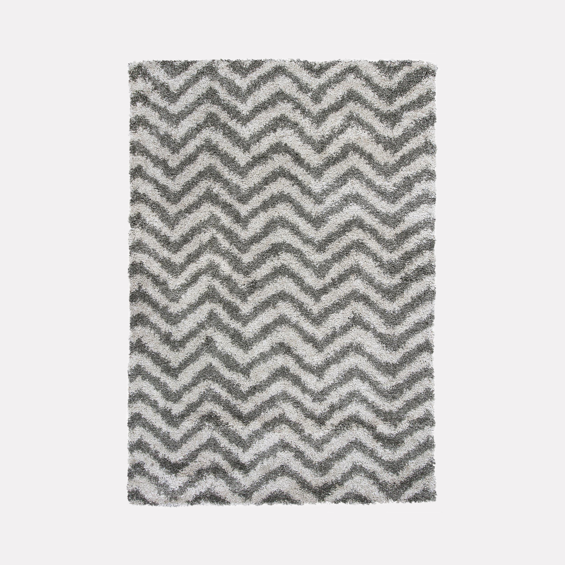 <small>Tapete</small> <br><b>Delano Chevron Shag Plata</b> - Imagen 2