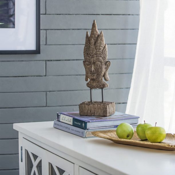 <small>Escultura</small> <br><b>Cabeza Buddha Marrón</b> - Imagen 5