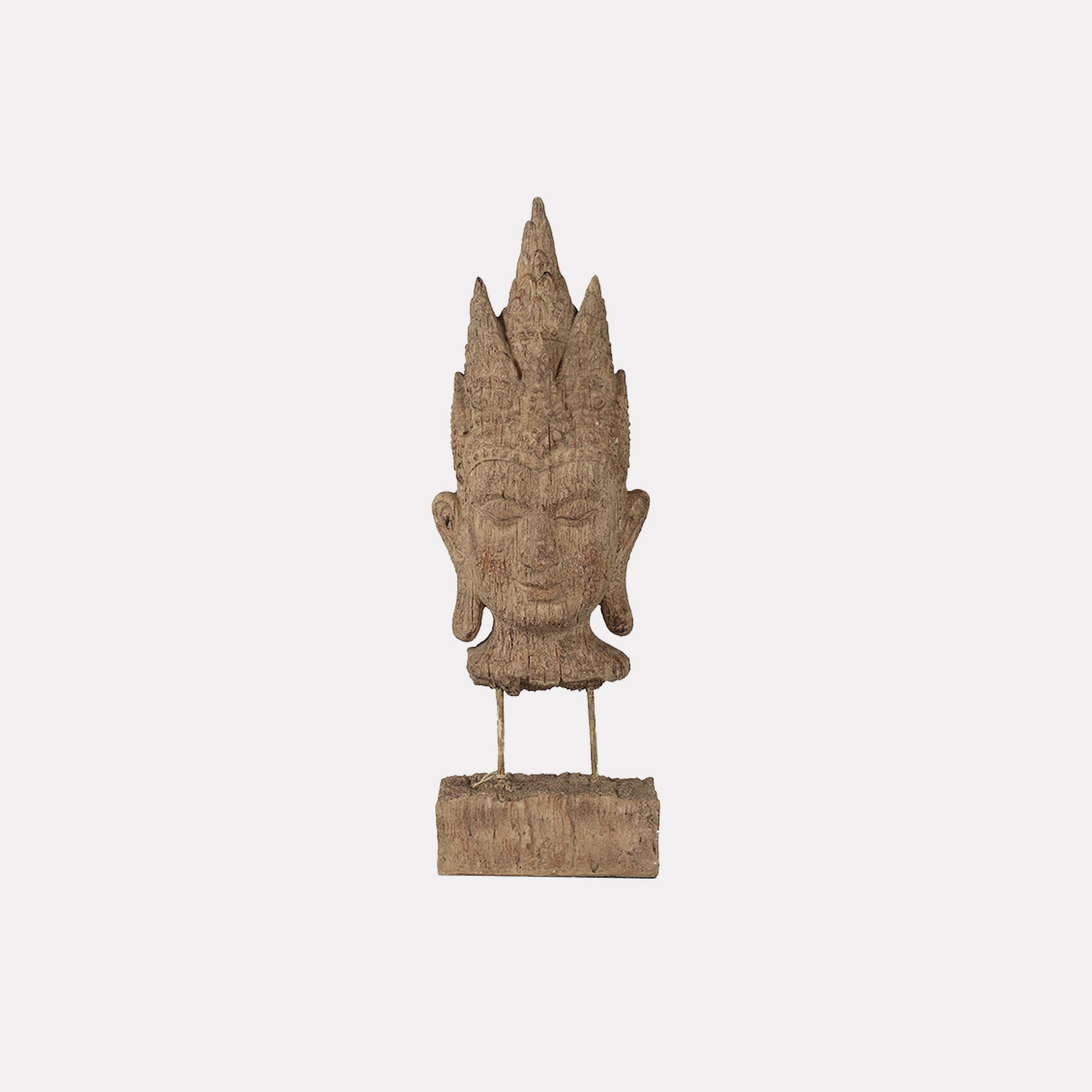 <small>Escultura</small> <br><b>Cabeza Buddha Marrón</b>